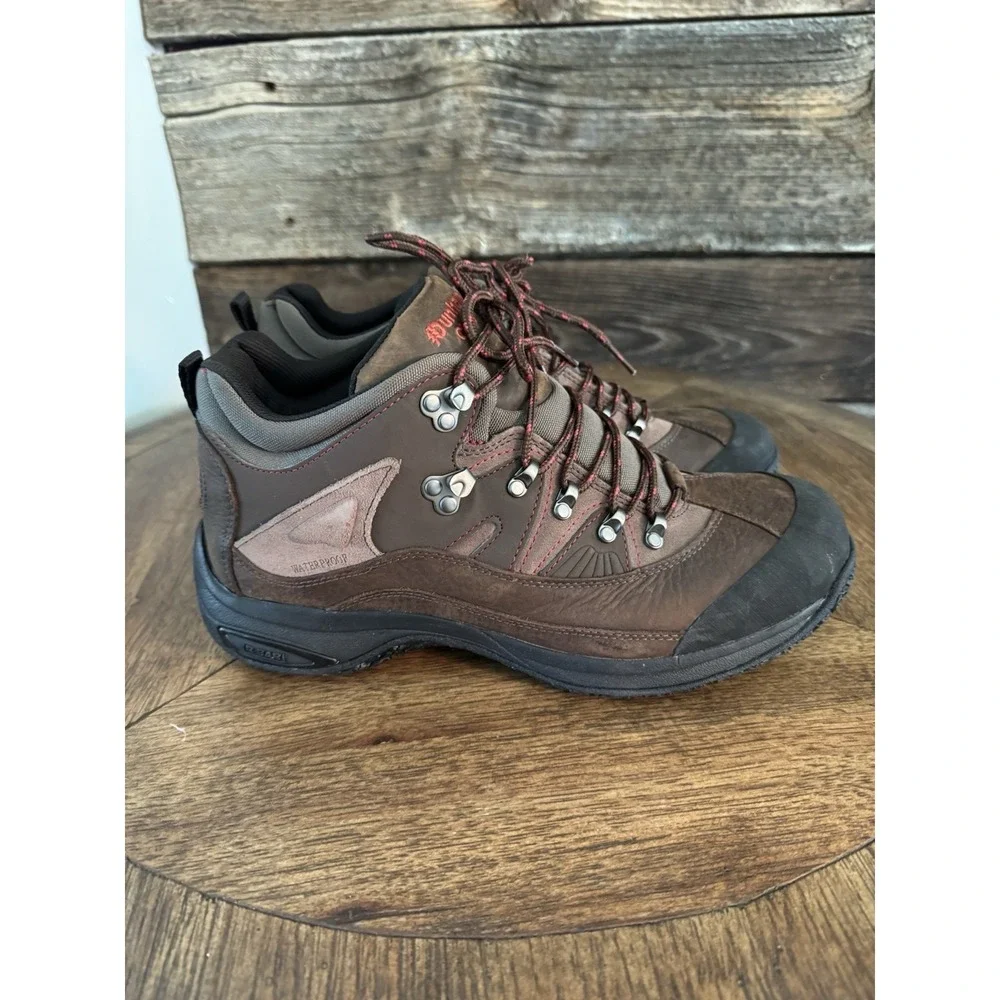 Dunham Boots Mens  Cloud Waterproof Trail Hiking Ankle Boot Browns Leather Sz 10